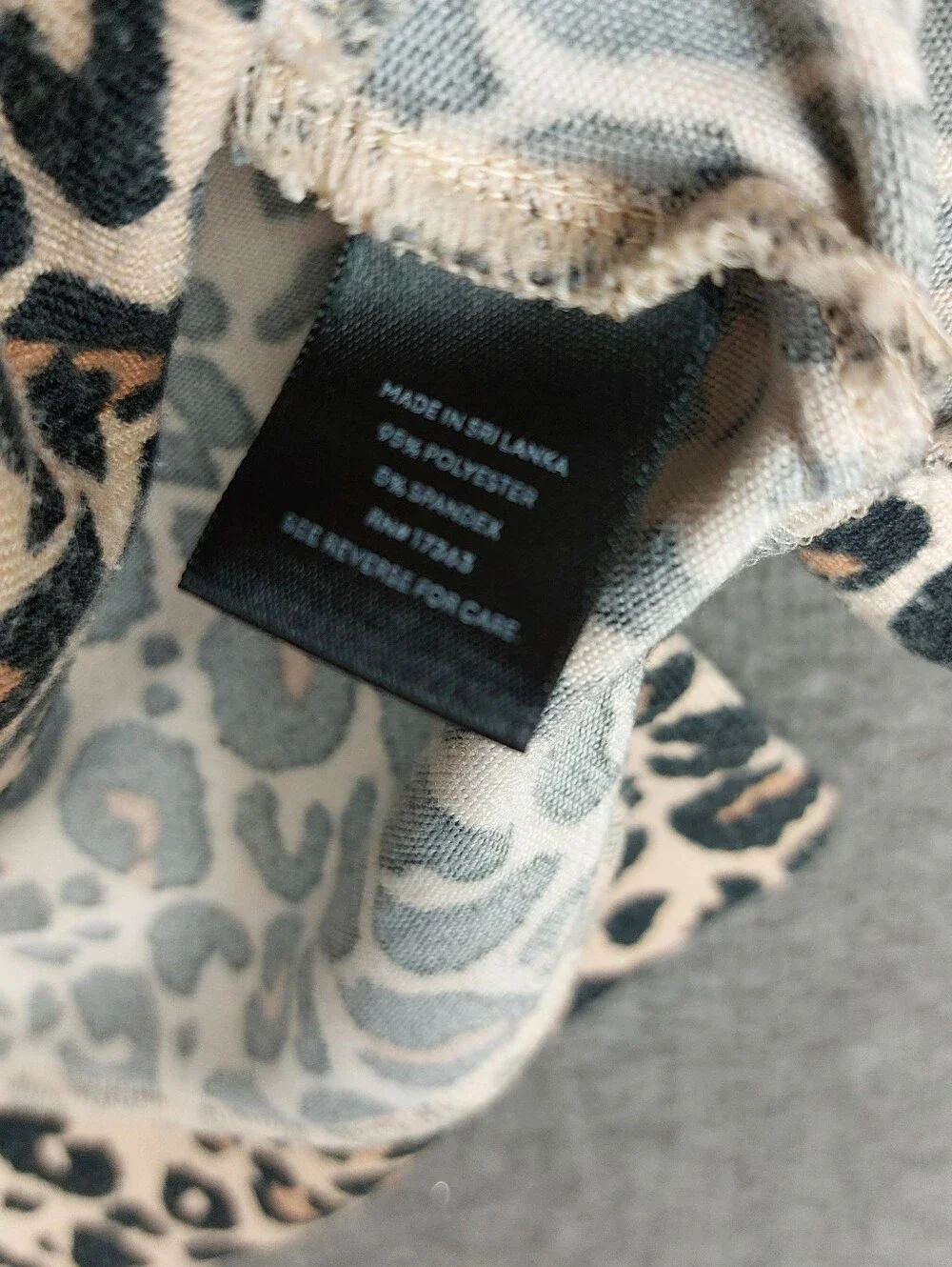 SIMPLY VERA WOMENS TAN LEOPARD ANIMAL PRINT 3/4 SLEEVE LOUNGE DRESS NIGHT GOWN L - Picture 8 of 10